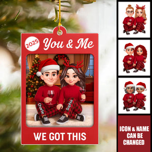 I'm Yours No Returns or Refunds - Personalized Acrylic Ornament - Christmas Gift for Couple