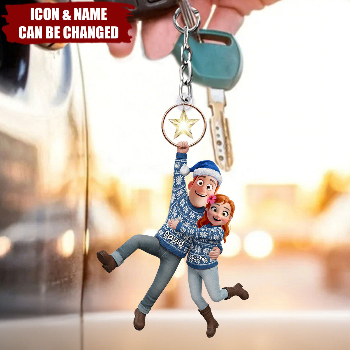 Firefighter Couple - Personalized Acrylic Keychain