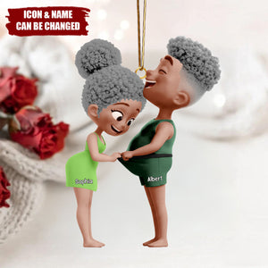 Funny Couple Ornament - Personalized Gifts For Couple