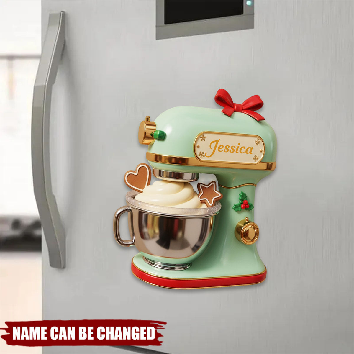 Baking Christmas Shape Fridge Magnet - Personalized Gifts For Baking Lovers 