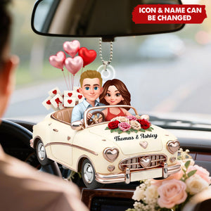 Our Journey Still Goes On - Personalized Car Ornament- Valentine's Gift For Him, For Her, For Couple