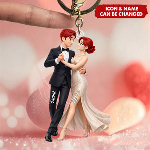 You're The Melody I Never Want To Stop Playing - Personalized Keychain - Valentine's Gift For Him, For Her, For Couple