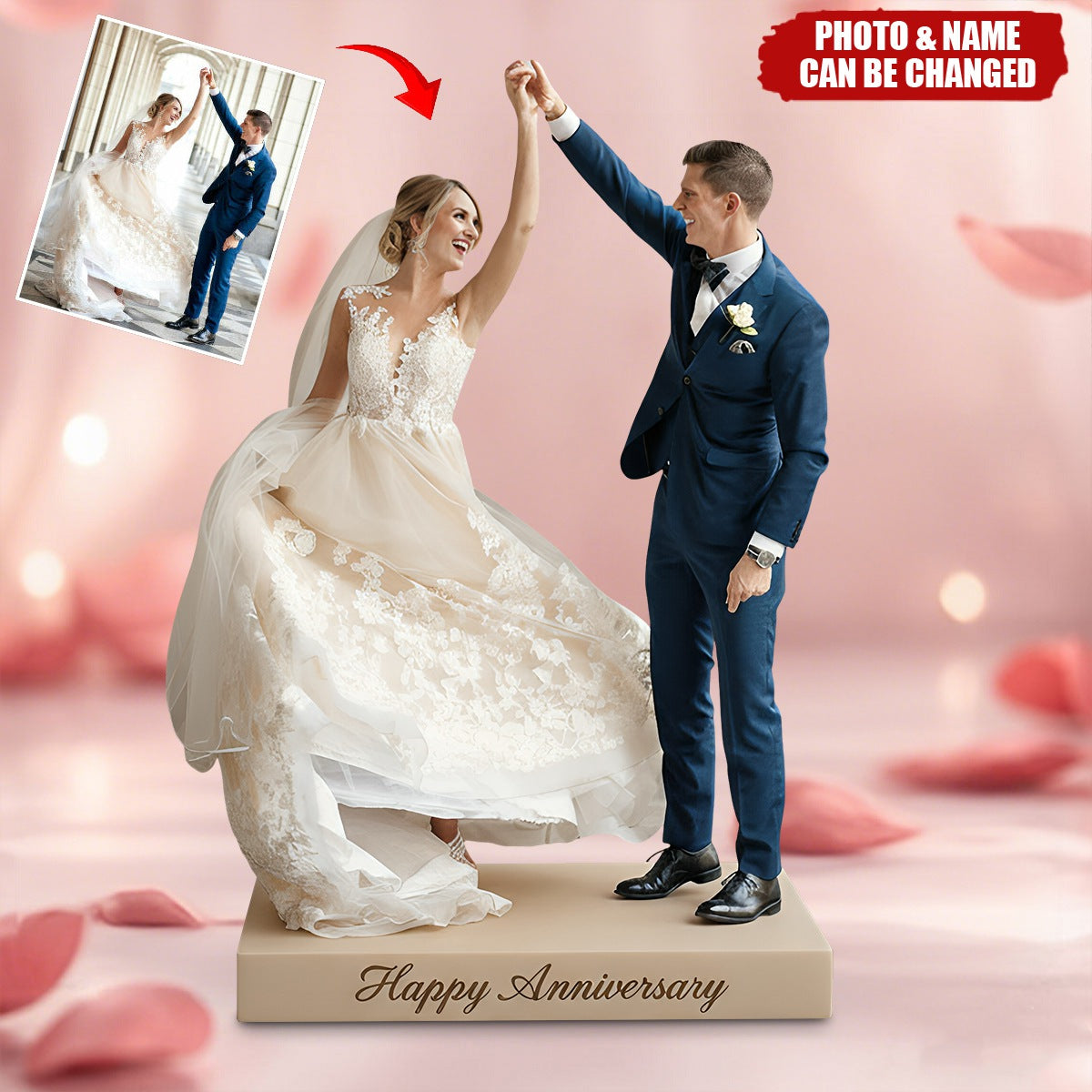 Personalized Couple Custom Shaped Acrylic Plaque